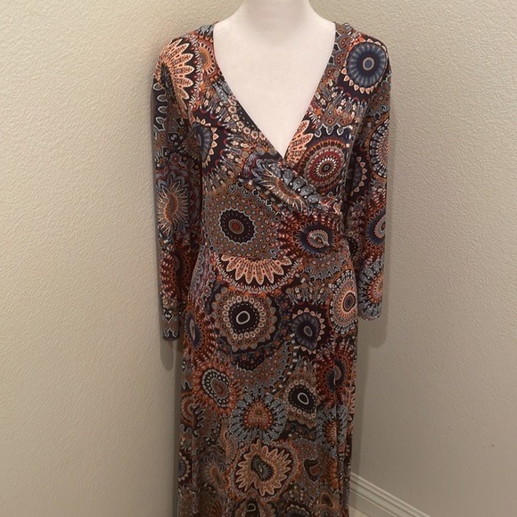 EUC Womens dress size 3XL bohemian style LONG DRESS ONE CLOTHING​​​​​ - Picture 1 of 13